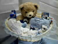Gift baskets for baby and mother