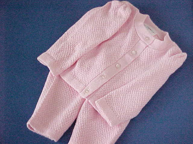 Pink Cardigan Suit